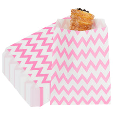 Rectangle Pink Paper Bag - Zig Zags - 7