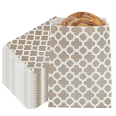 Bag Tek Rectangle Gray Paper Bag - Asian Monogram - 7