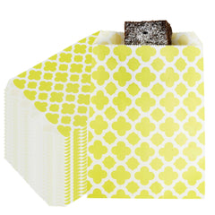 Bag Tek Rectangle Yellow Paper Bag - Asian Monogram - 7