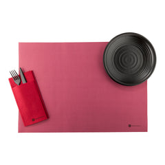 Rectangle Burgundy Paper Placemat - Heavy Weight, Single-Use - 20