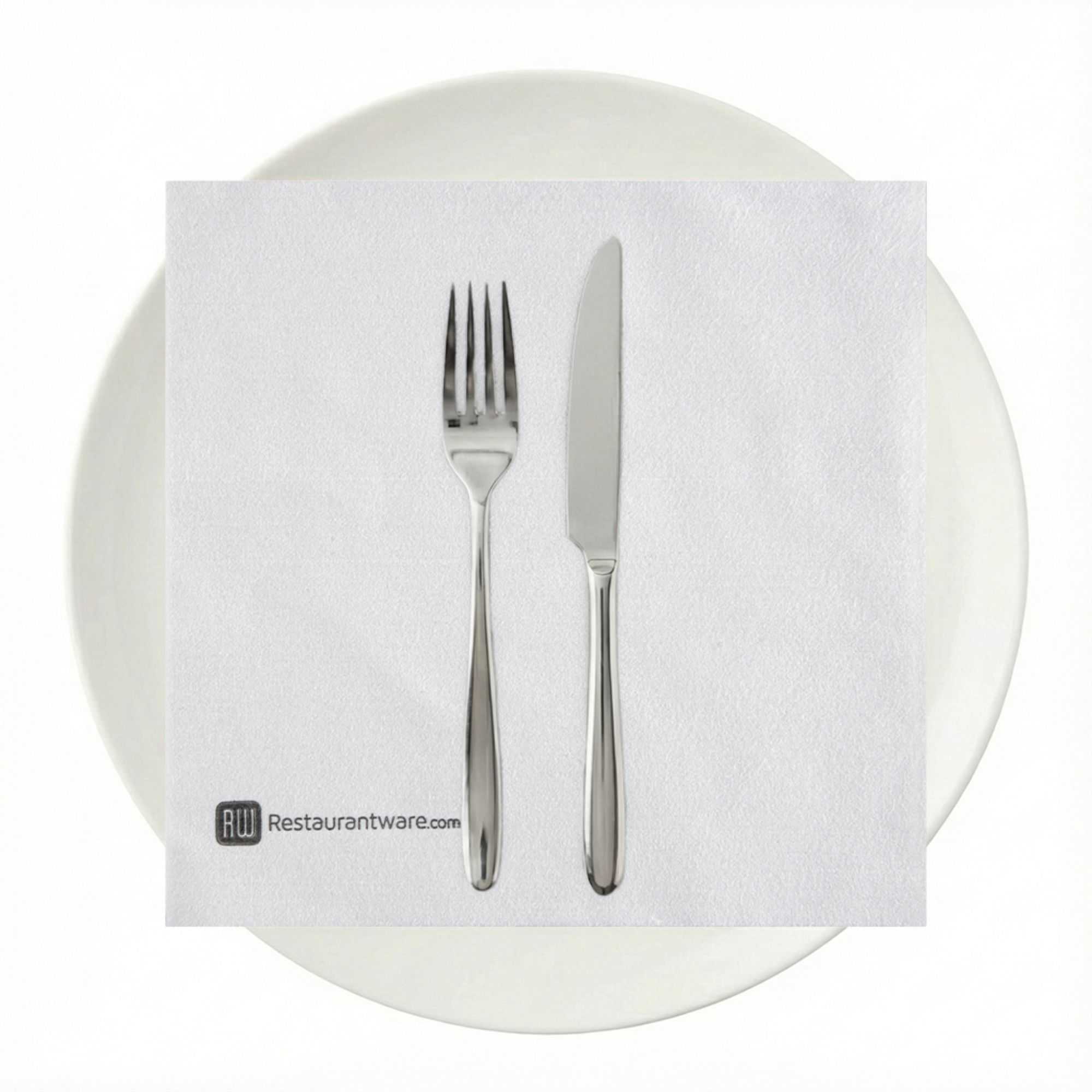 Luxenap Square Pure White Paper Napkin - Super Lux - 15 3/4" x 15 3/4" - 600 count box