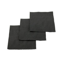 Luxenap Square Black Paper Cocktail Napkin - Micropoint, 2-Ply - 7 3/4