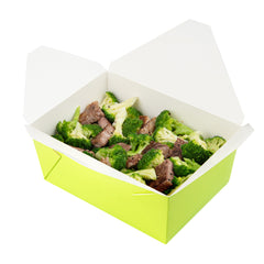 Bio Tek 98 oz Rectangle Eco Green Paper #4 Bio Box Take Out Container - 8 1/2