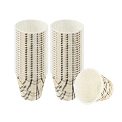 Panificio 4 oz Round Plaid Paper Tall Baking Cup - Pleated - 3