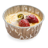 Panificio 5 oz Round Chocolate Wisp Paper Large Baking Cup - Pleated - 3 3/4" x 3 3/4" x 1 1/2" - 200 count box