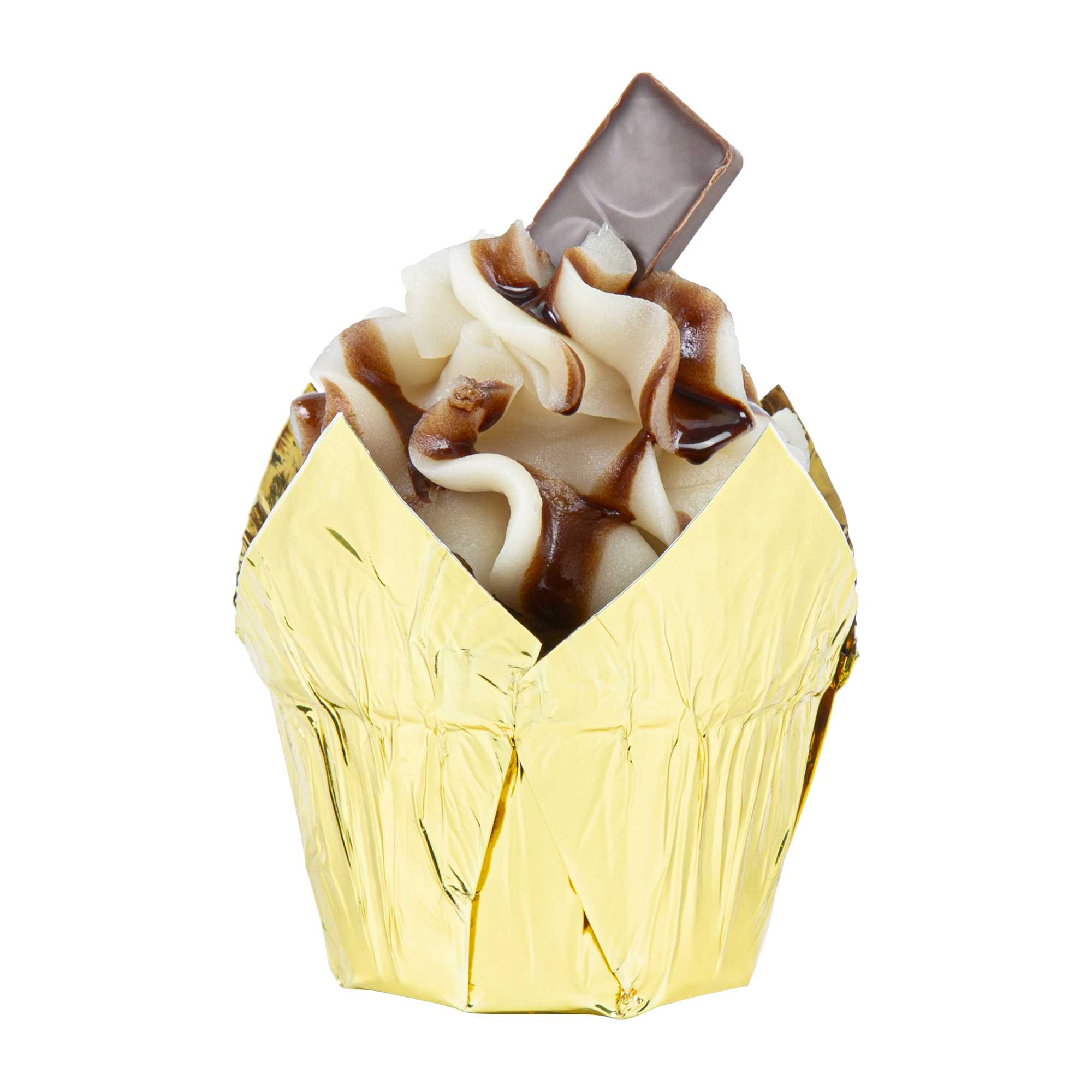 Panificio 4 oz Tulip Rose Gold Paper Regular Baking Cup - 2 1/4" x 2 1/4" x 1 1/2" - 200 count box