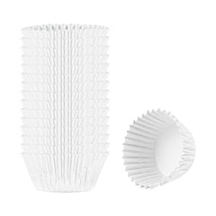 Panificio 0.4 oz Round Metallic Silver Paper Baking Cup - Foil-Coated - 1 1/4