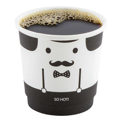 Restpresso 4 oz Monsieur Paper Coffee Cup - Double Wall - 2 1/2