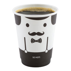 12 oz Monsieur Paper Coffee Cup - Double Wall - 3 1/2
