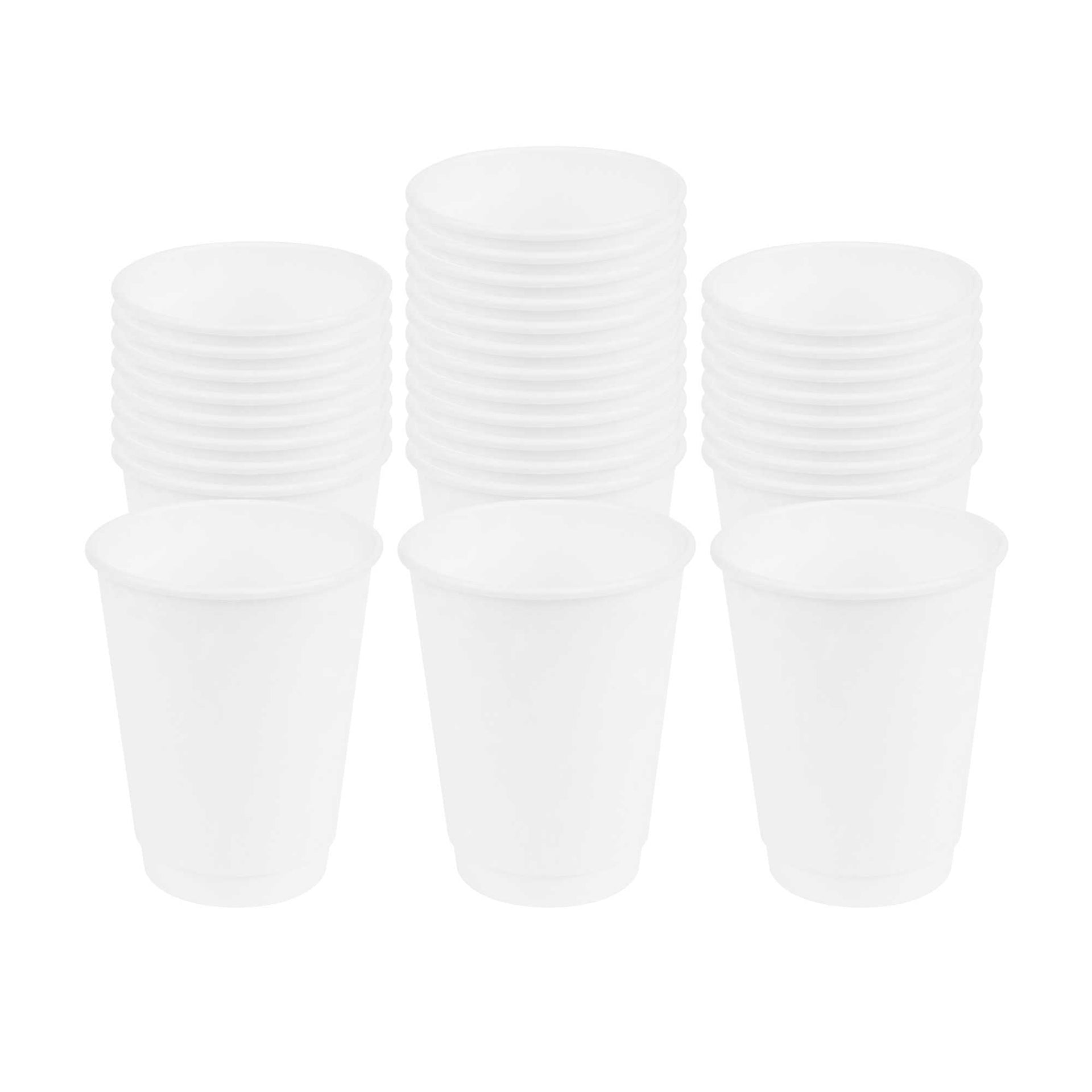 Restpresso 12 oz White Paper Coffee Cup - Double Wall - 3 1/2" x 3 1/2" x 4 1/4" - 500 count box