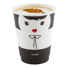 12 oz Madame Paper Coffee Cup - Double Wall - 3 1/2