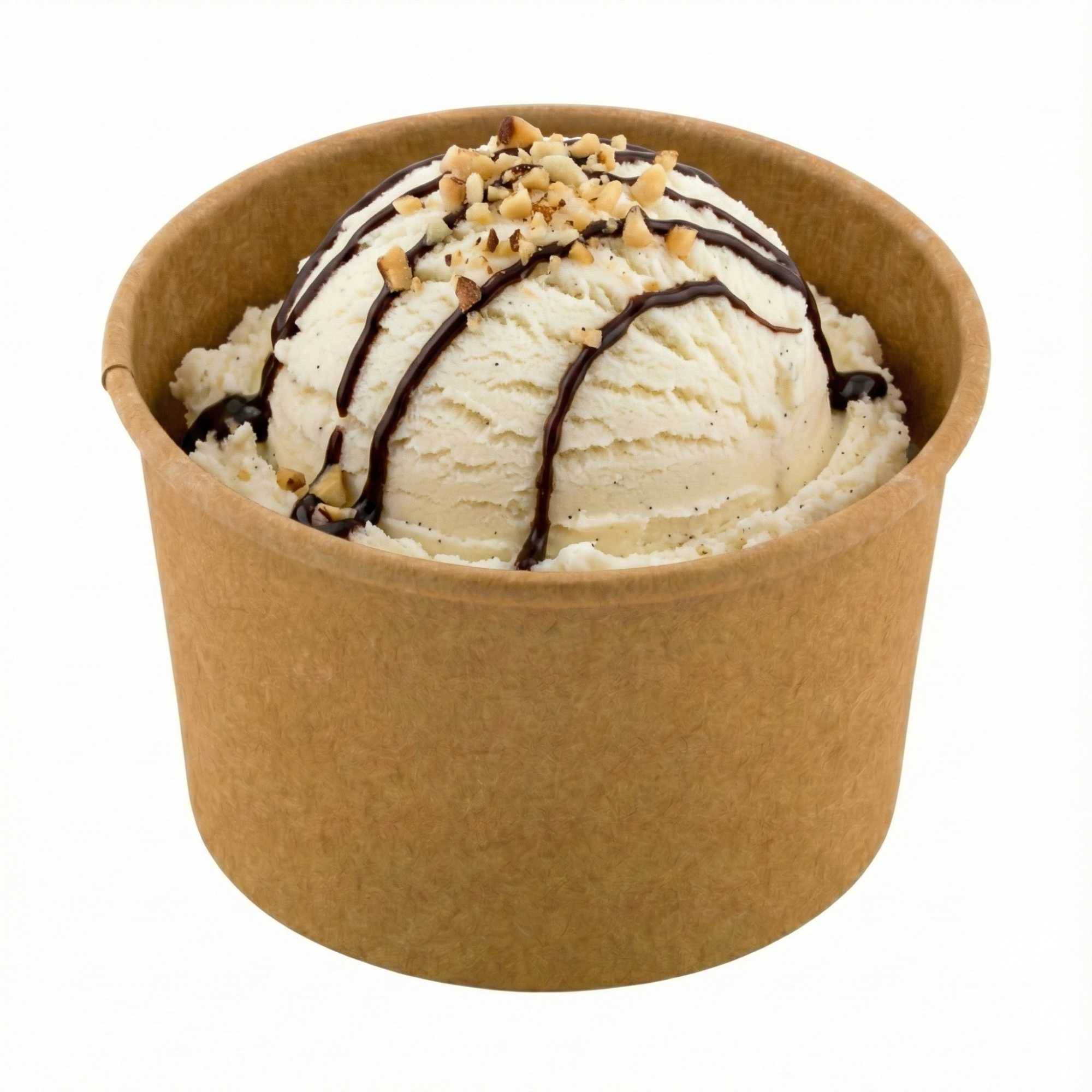 Coppetta 3 oz Round Kraft Paper To Go Cup - 3" x 3" x 1 3/4" - 200 count box