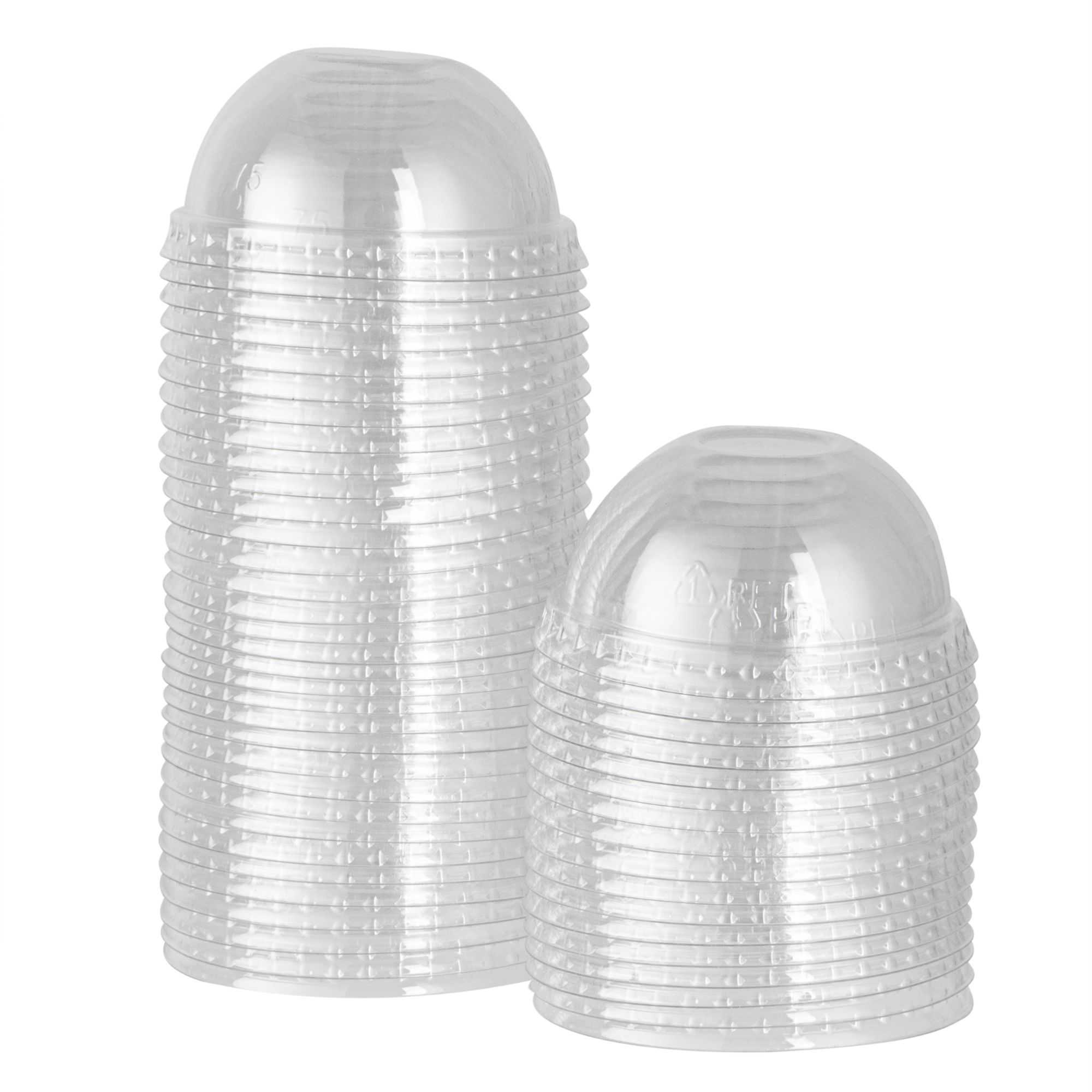 Coppetta Round Clear Plastic To Go Cup Dome Lid - Fits 3 oz - 200 count box