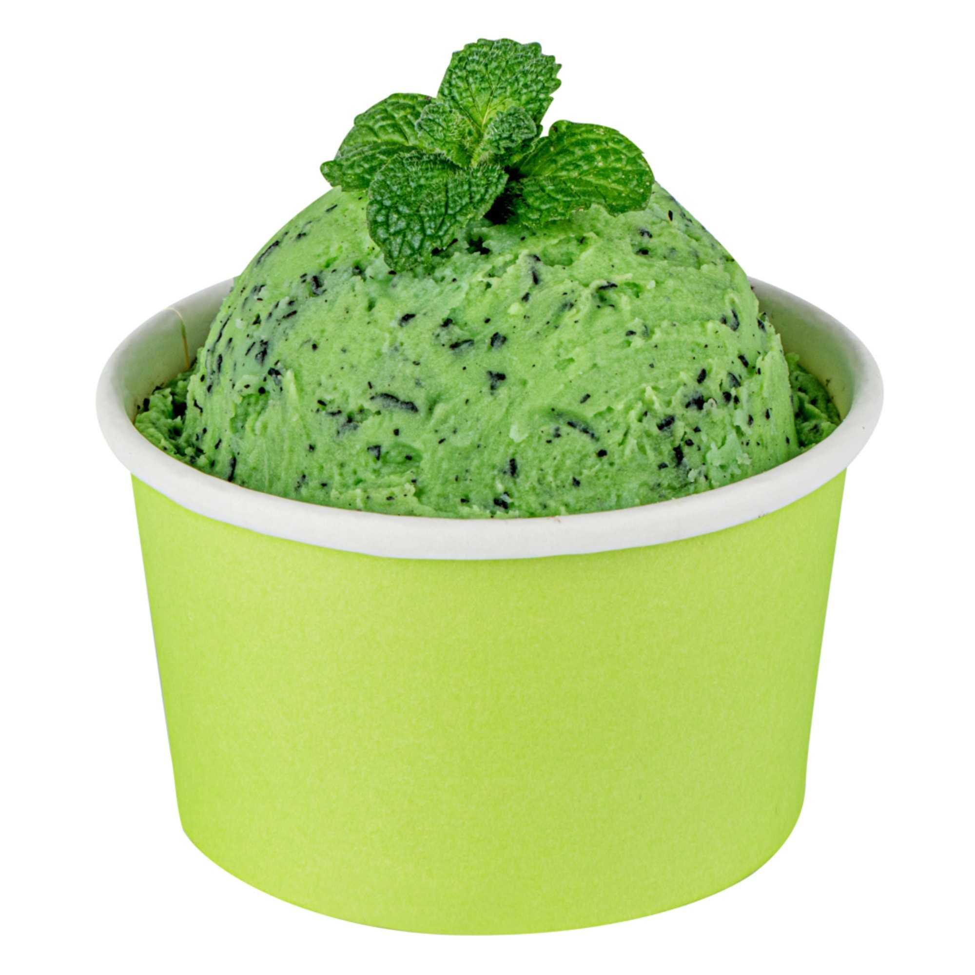 Coppetta 5 oz Round Eco Green Paper To Go Cup - 3 1/4" x 3 1/4" x 2" - 50 count box
