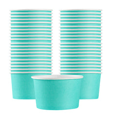 Coppetta 5 oz Round Turquoise Paper To Go Cup - 3 1/4