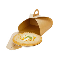 Ingenero Kraft Paper Medium Lunch and Cake Box - 7 3/4