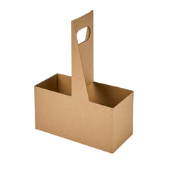 Restpresso Kraft Paper Altalena Drink Carrier - Fits 2 Cups - 7 1/4