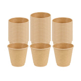 Restpresso 8 oz Kraft Paper Coffee Cup - Double Wall - 3 1/2" x 3 1/2" x 3 1/4" - 500 count box