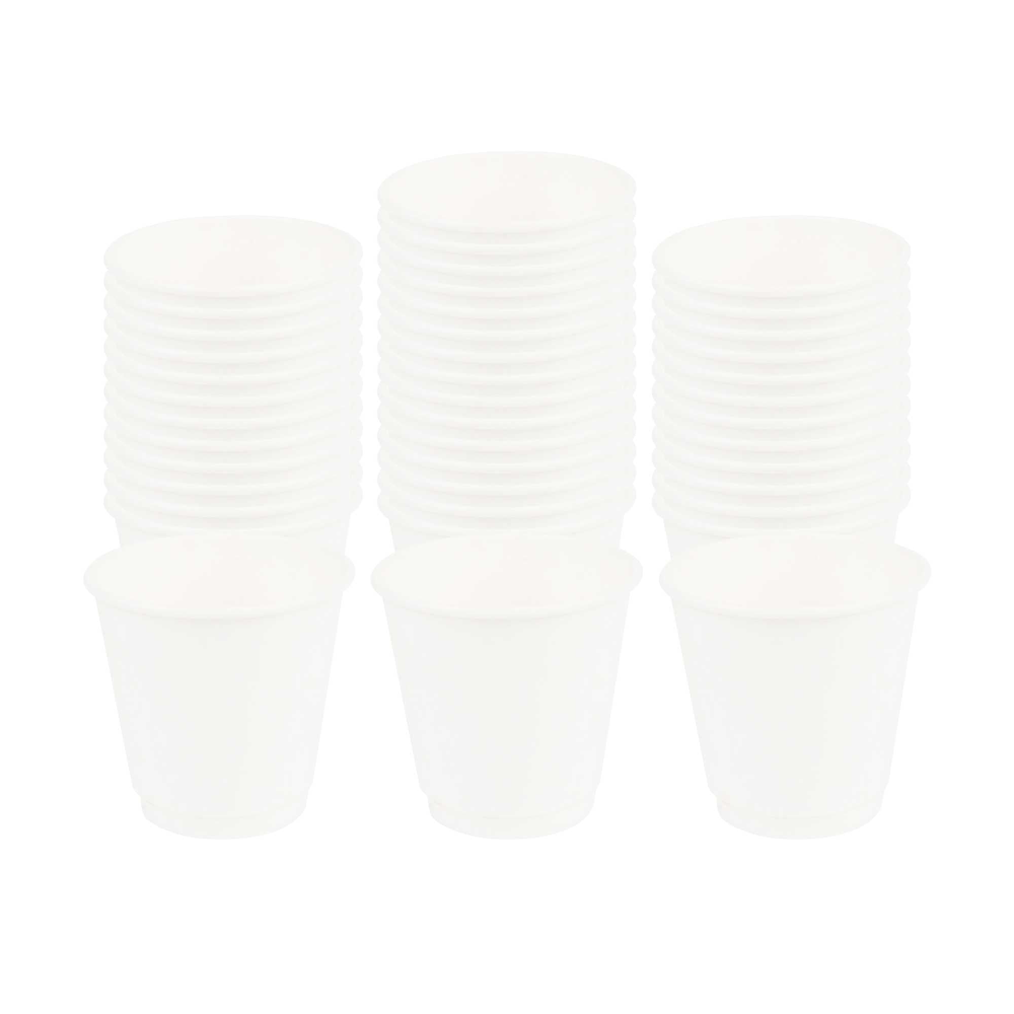 Restpresso 8 oz White Paper Coffee Cup - Double Wall - 3 1/2" x 3 1/2" x 3 1/4" - 500 count box