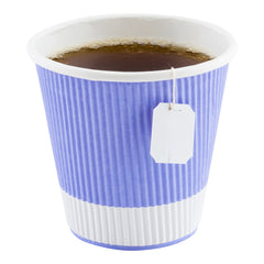 8 oz Light Purple Paper Coffee Cup - Ripple Wall - 3 1/2