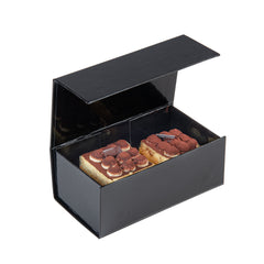 Rectangle Black Paper Small Tic Tac Box - Magnetic - 7