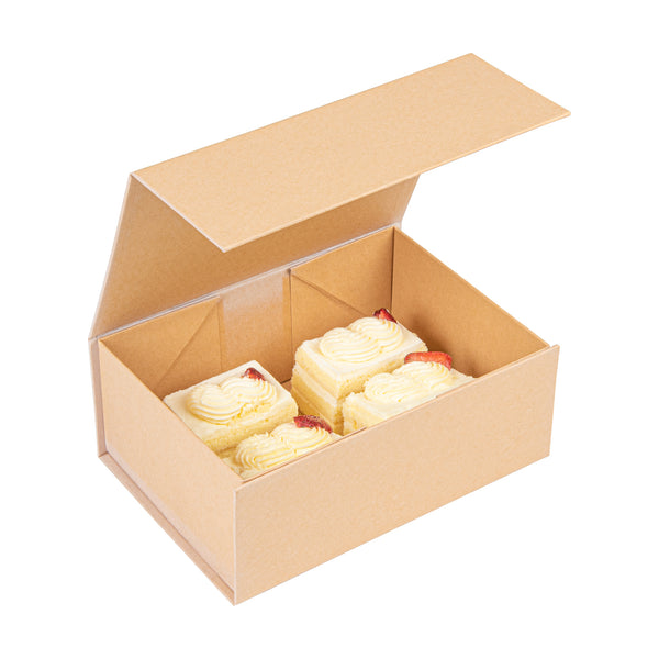 Paper Take-Out Boxes Magnetic Closure Rectangle Kraft 9