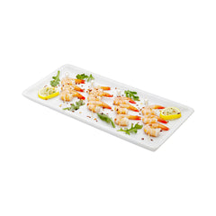 Marmo Series Rectangle White Marble Large Serving Plate - Italian - 13 3/4