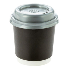 Restpresso Pewter Gray Plastic Coffee Cup Lid - Fits 4 oz - 2 1/2