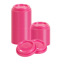 Restpresso Hot Pink Plastic Coffee Cup Lid - Fits 8, 12, 16 and 20 oz - 500 count box