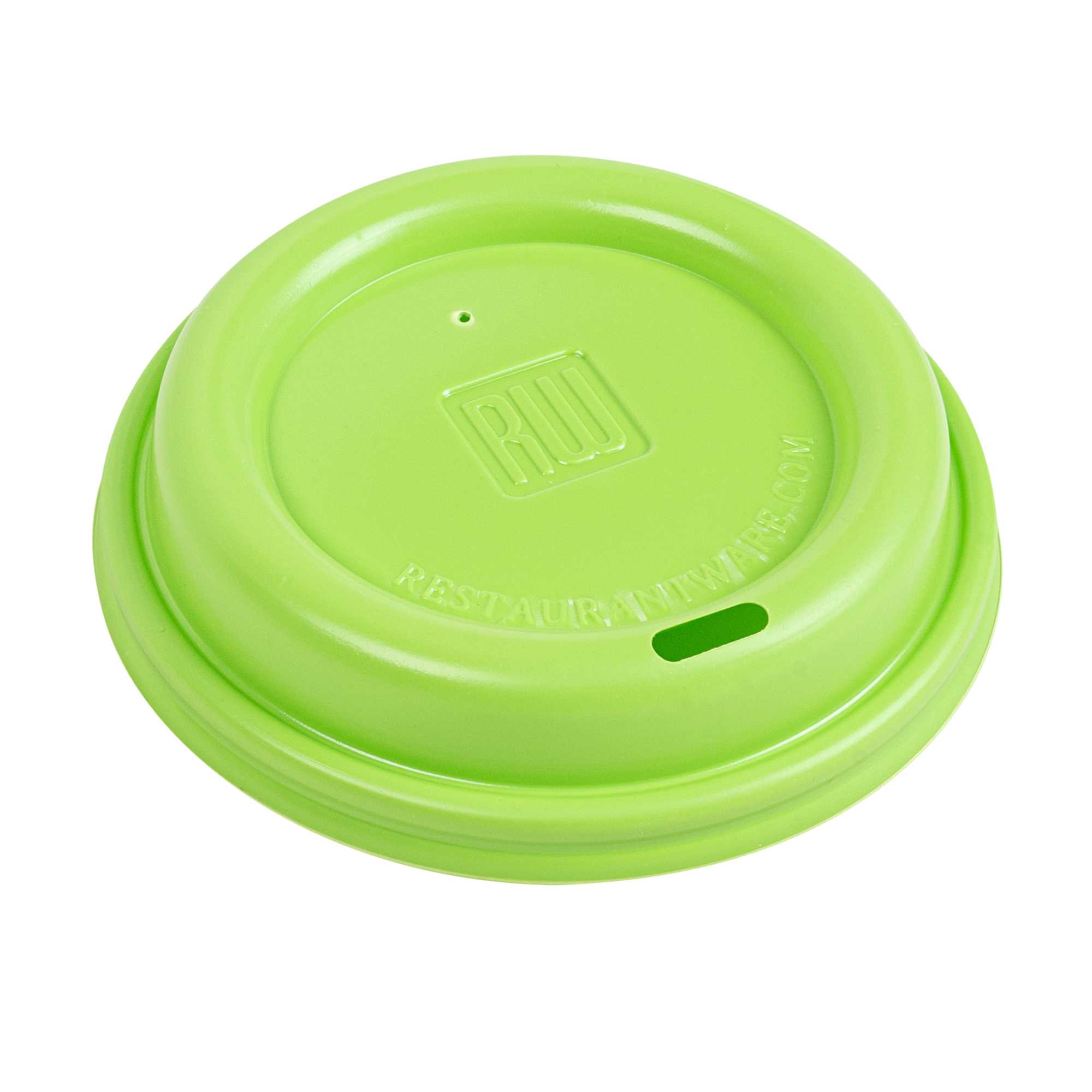 Restpresso Lime Green Plastic Coffee Cup Lid - Fits 8, 12, 16 and 20 oz - 500 count box
