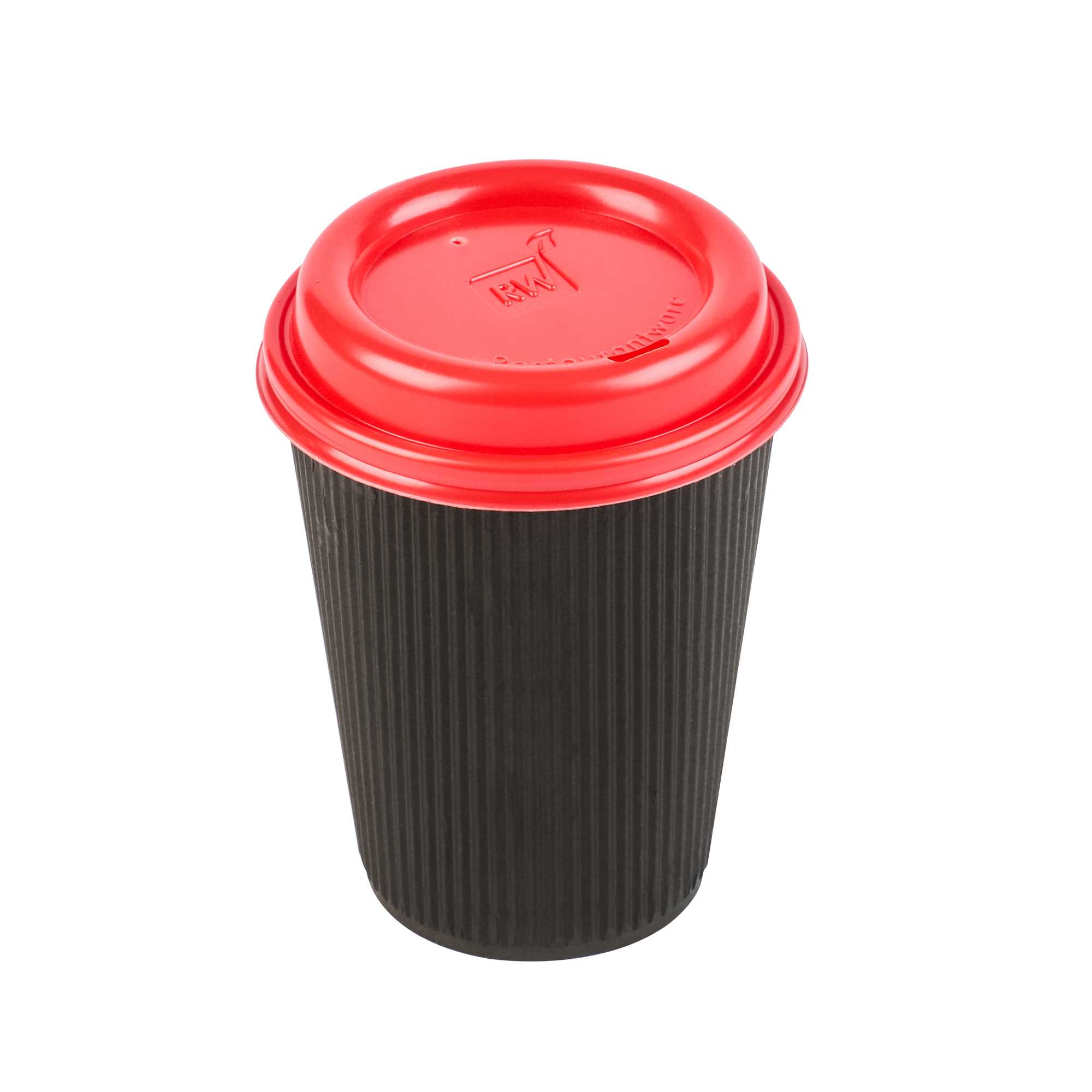 Restpresso Red Plastic Coffee Cup Lid - Fits 8, 12, 16 and 20 oz - 500 count box