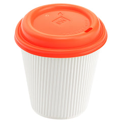 Restpresso Tangerine Orange Plastic Coffee Cup Lid - Fits 8, 12, 16 and 20 oz - 500 count box