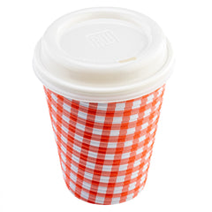 Restpresso White Plastic Coffee Cup Lid - Fits 8, 12, 16 and 20 oz - 500 count box