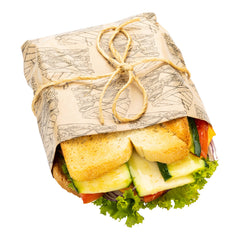Kraft Paper Sandwich Wrap and Fry Basket Liner - Triple Decker, Greaseproof - 12