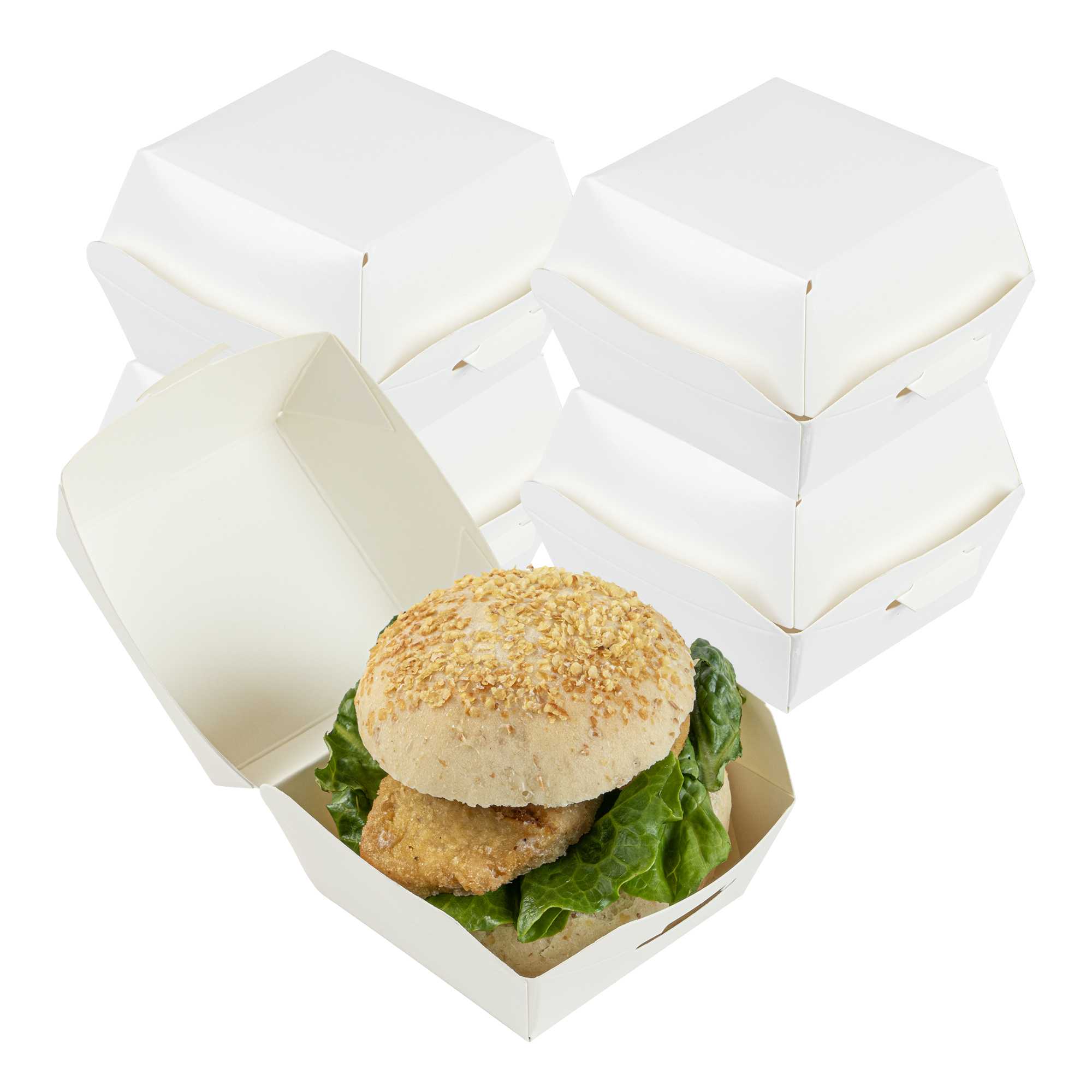 Bio Tek White Paper Slider Box - 2 1/2" x 2 1/2" x 2" - 900 count box