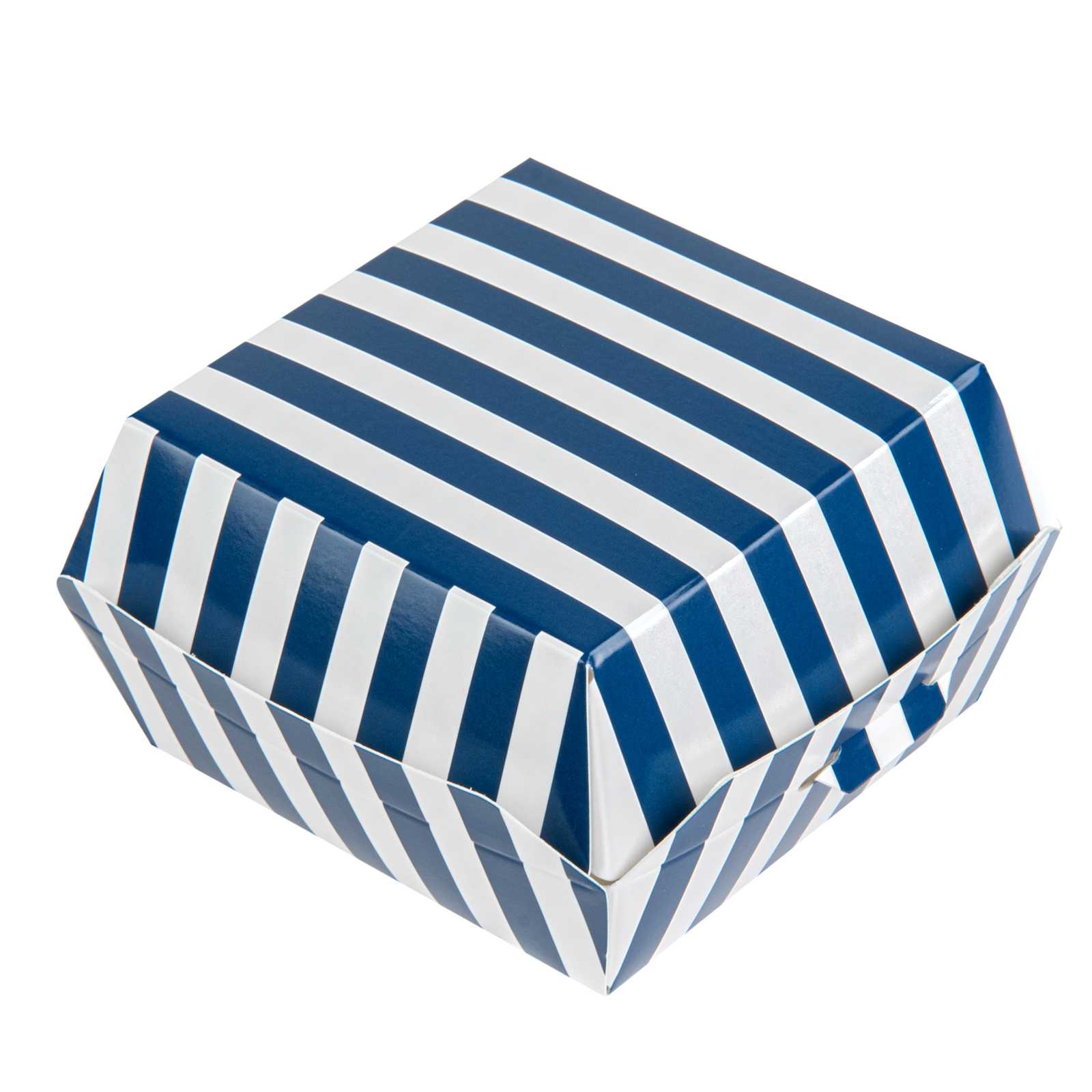 Bio Tek Black Paper Mini Burger Box - 2 3/4" x 2 3/4" x 2" - 600 count box