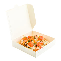 White Paper Mini Pizza Box - 3 1/2