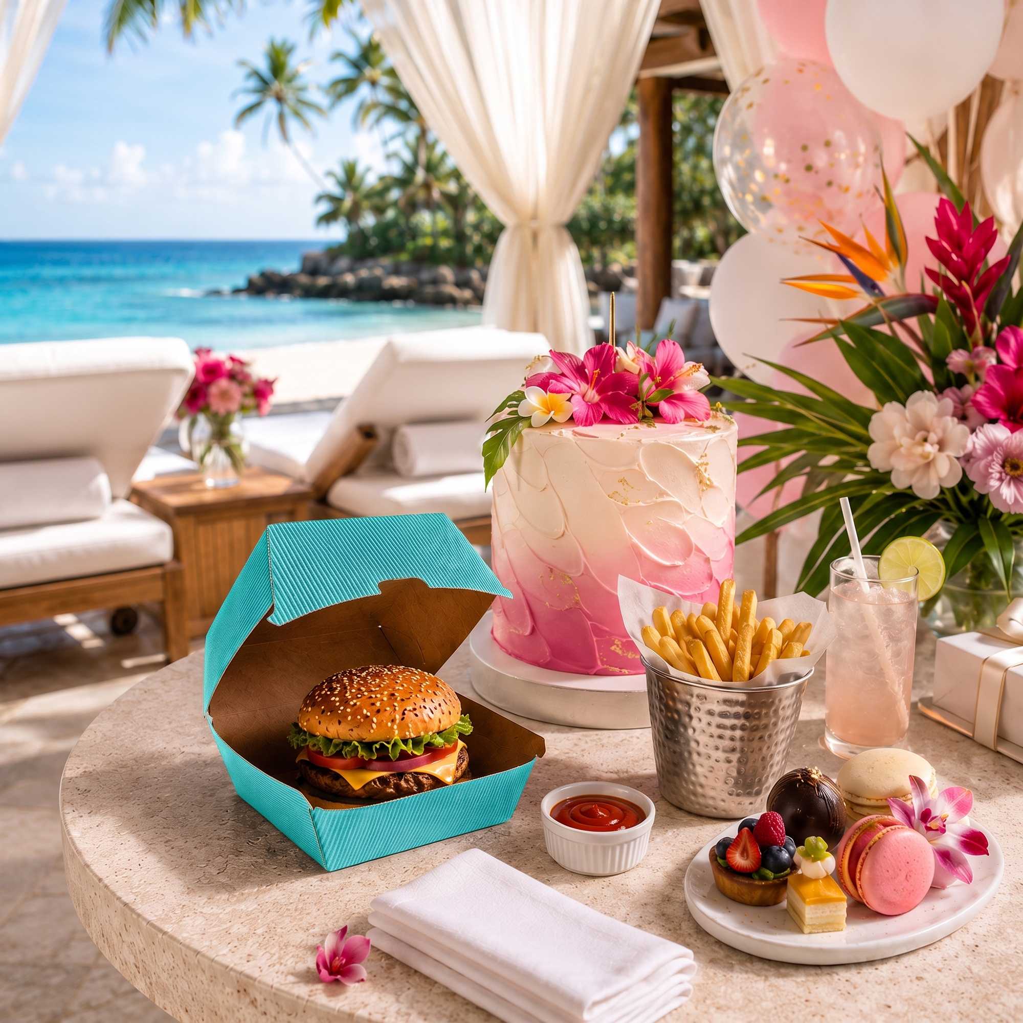Bio Tek Turquoise Paper Burger Box - Ripple Wall - 4" x 4" x 3 3/4" - 100 count box