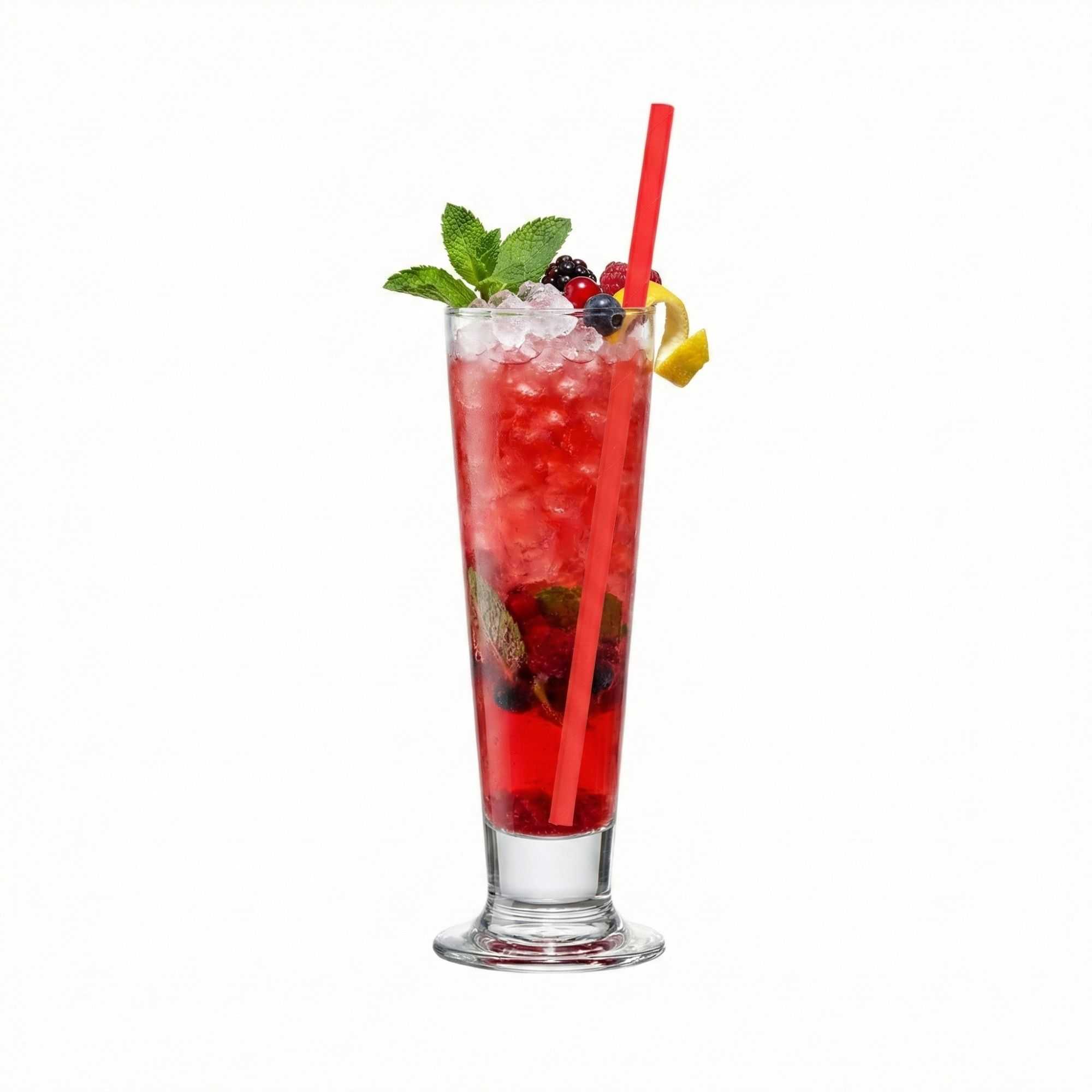 Bev Tek Red Paper Straw - Biodegradable, 6mm - 7 3/4" - 5200 count box