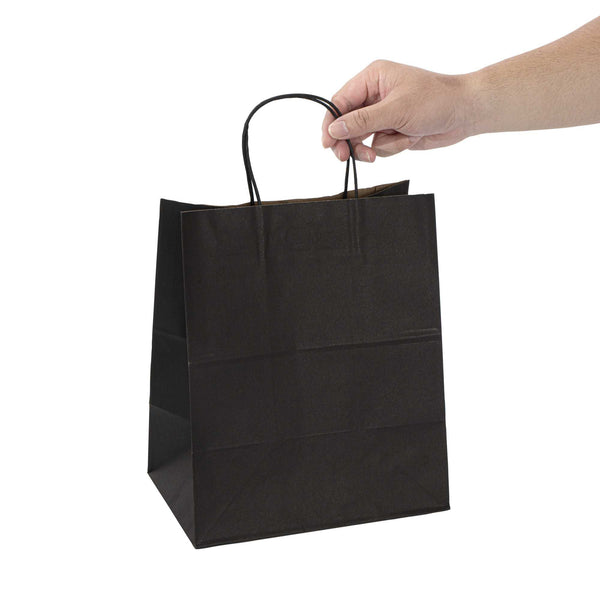 Reli. (60 Pcs Paper Shopping Bags, Black | 16x6x12 | Large Paper