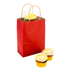 Saving Nature Red Paper Medium Retail Bag - with Handles - 10