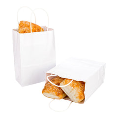 Saving Nature White Paper Medium Retail Bag - with Handles - 10