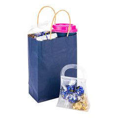 Saving Nature Dark Blue Paper Large Retail Bag - with Handles - 16