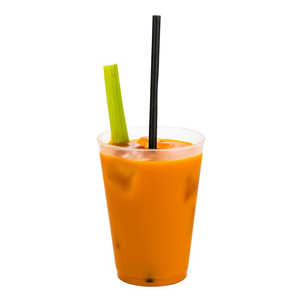 Bev Tek Black Paper Straw - Biodegradable, 6mm - 7 3/4" - 6000 count box