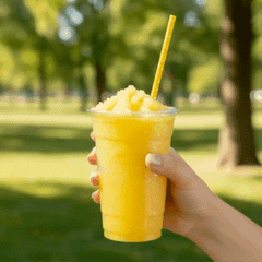 STRAWZY Yellow Paper Straw - Polka Dots, Biodegradable, 6mm - 7 3/4