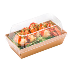 Matsuri Vision Clear Plastic Lid - Fits Small Sushi Container - 5 1/4