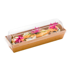 Matsuri Vision Clear Plastic Lid - Fits Small Maki Sushi Container - 100 count box