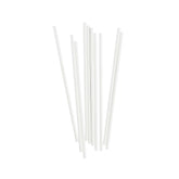 Pastry Tek White Paper Coffee Stirrer and Lollipop Stick - Biodegradable - 6" x 5/32" - 100 count box