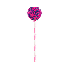 Pink Paper Cake Pop and Lollipop Stick - Spirals, Biodegradable - 6