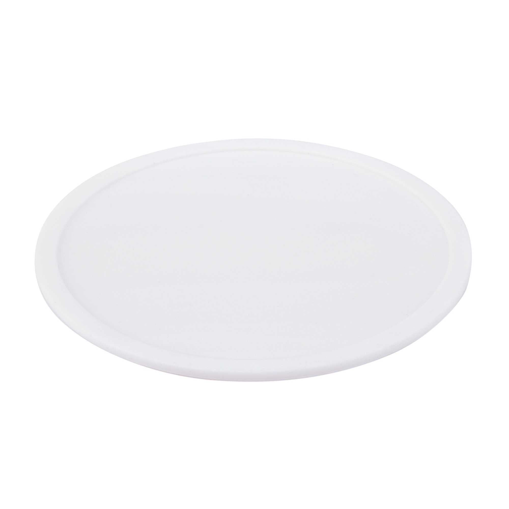 Bar Lux White Silicone Coaster - Non-Slip - 4" x 4" x 1/4" - 6 count box